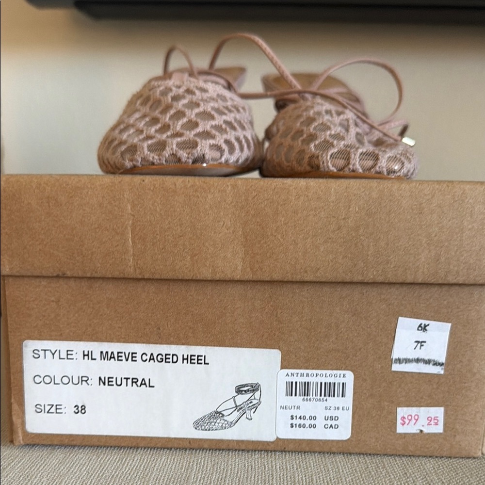 Anthropologie Maeve Mesh Heel